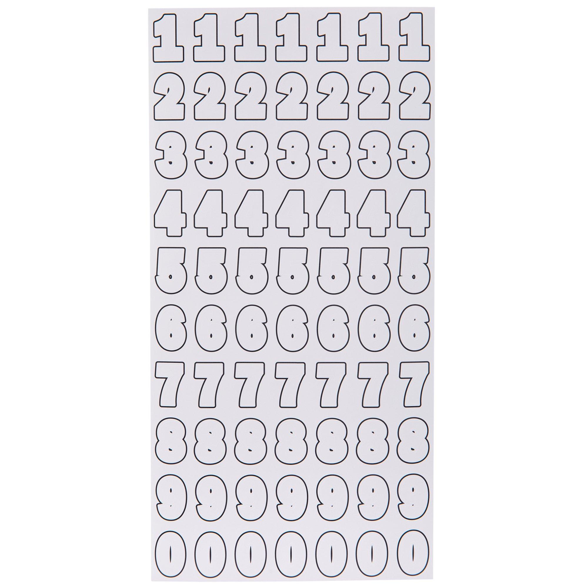 Franklin Number Stickers | Hobby Lobby | 1902170