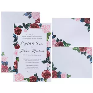 Floral Frame Wedding Invitations