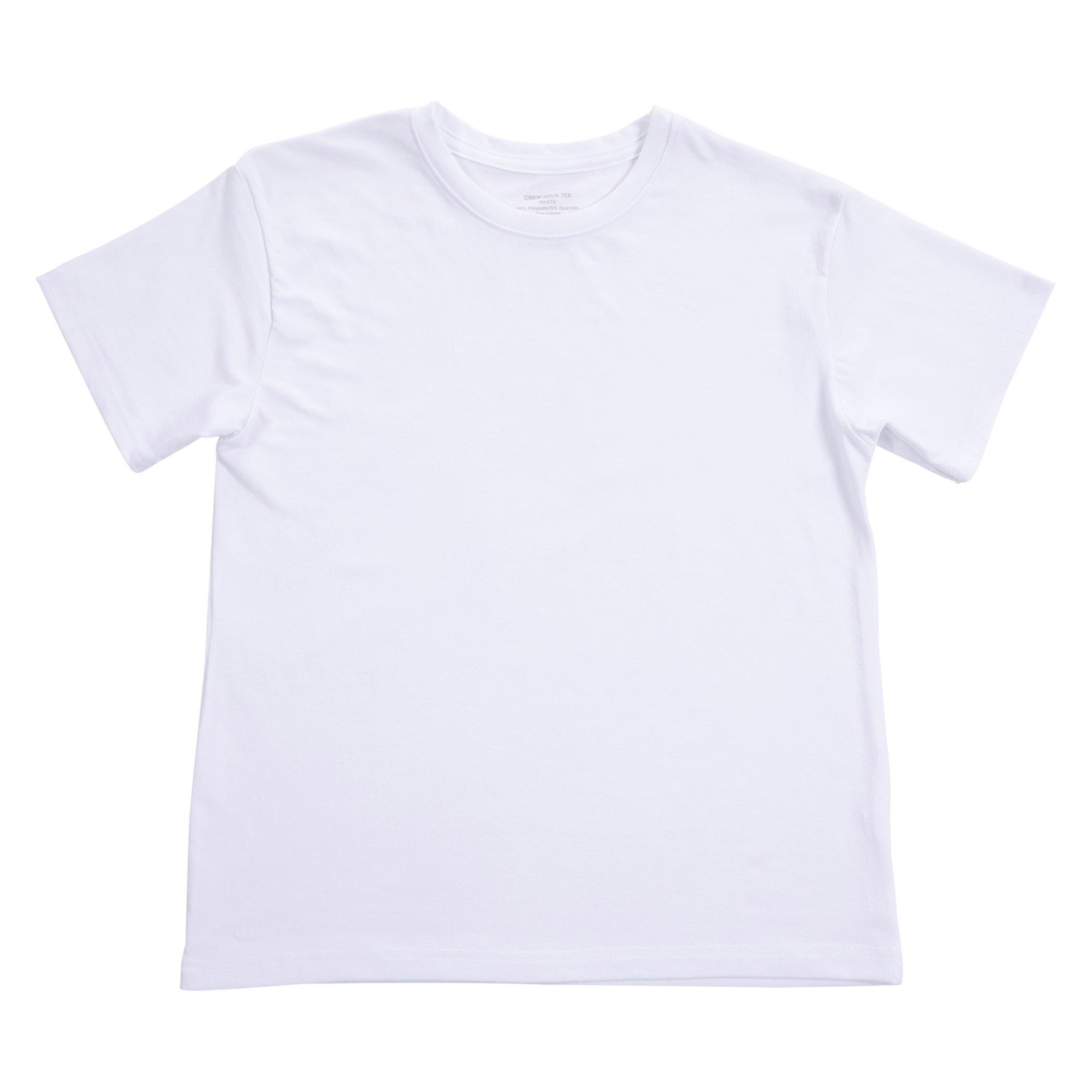 White Youth Crew Neck T-Shirt for Sublimation | Hobby Lobby | 1904168