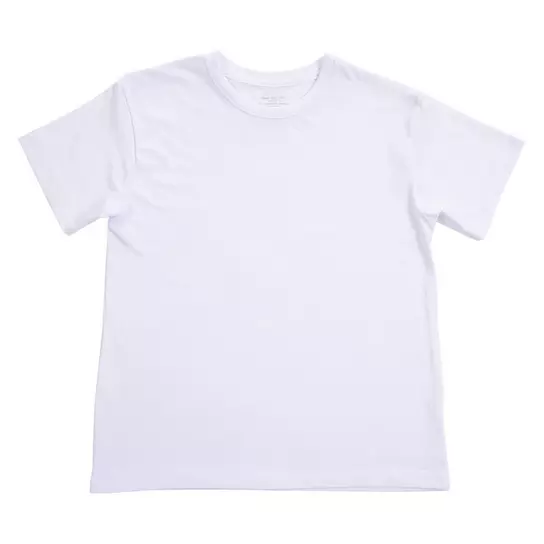 White Youth Crew Neck T-Shirt for Sublimation | Hobby Lobby | 1904168