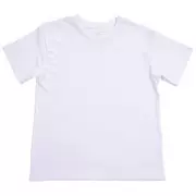 White Youth Crew Neck T-Shirt for Sublimation