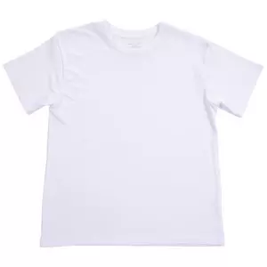 White Youth Crew Neck T-Shirt for Sublimation