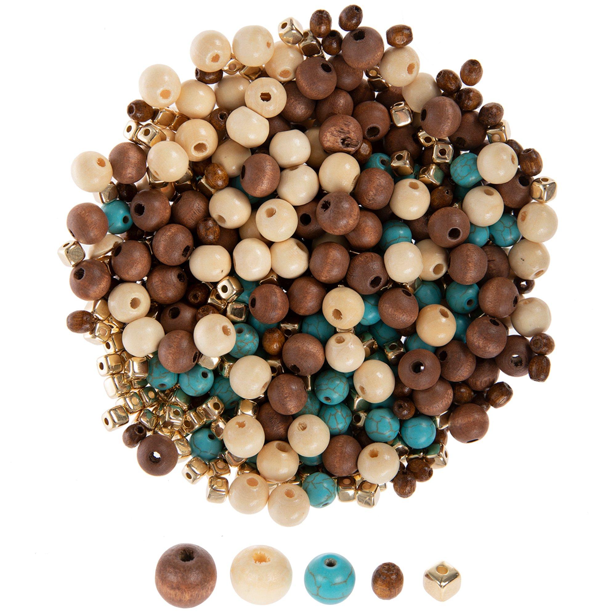 Brown Mix Wood Cross Beads, Hobby Lobby