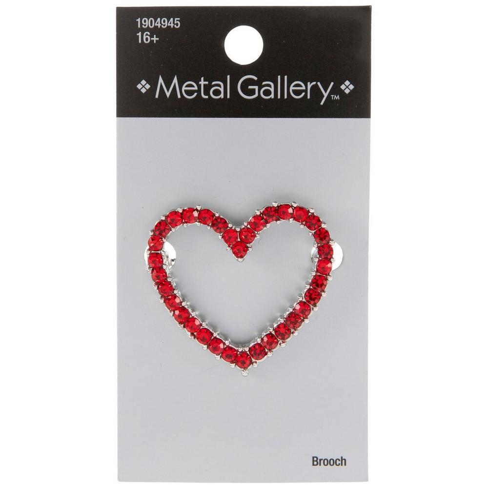 【Sinoon】25SS/人気バレッタ/送料税込 ★Beaded Heart Brooch★ Kristel Saint Martin Heart Pin Brooch - RS Sweetheart