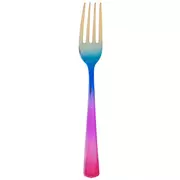 Metallic Gold, Blue & Pink Forks