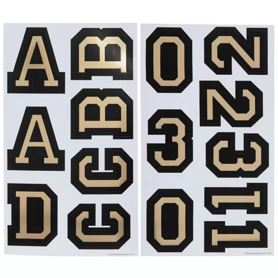Varsity Alphabet Stickers, Hobby Lobby