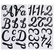  10 Sheet Small Letter Stickers, 1/2 Inch Self Adhesive Alphabet  Stickers, Cute Vinyl Letter Stickers for Arts Crafts Outdoor Sign Poster  Windows Doors Mailboxes Car Truck - Black