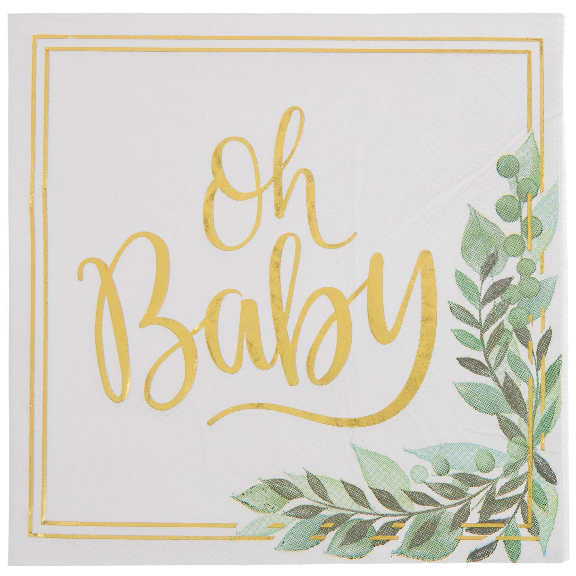 Oh Baby Gold Foil Napkins Hobby Lobby 1910603