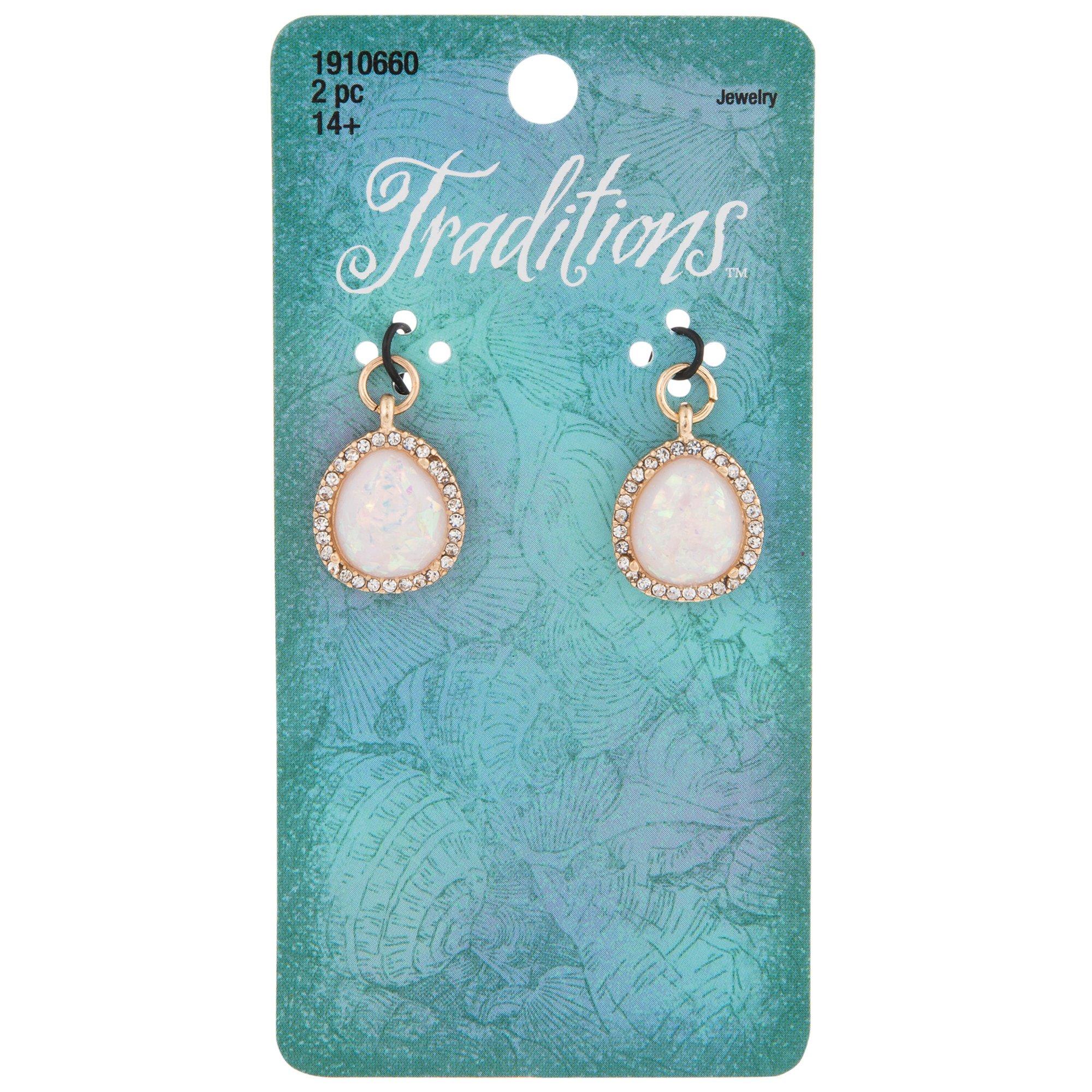 Glass Pearl Teardrop Charms, Hobby Lobby