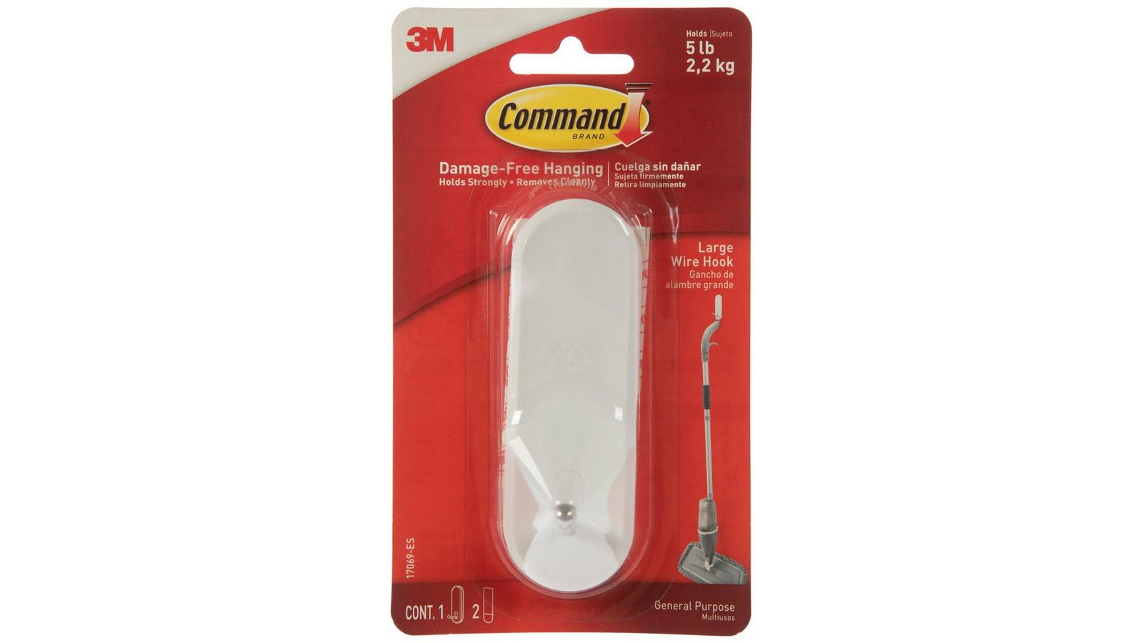 command hook that holds the most weight 15 Lb XL Heavyweight Wall Hook, Damage Free Hanging Wall with Adhesive Strips, Heavy Duty Single Wall Hook for Hanging Back to School Organizers, 2 White Hooks and 8 In premium satin nickel or matte black finishes Command 15 lb XL Heavyweight