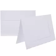 White Photo Frame Cards & Envelopes - A7