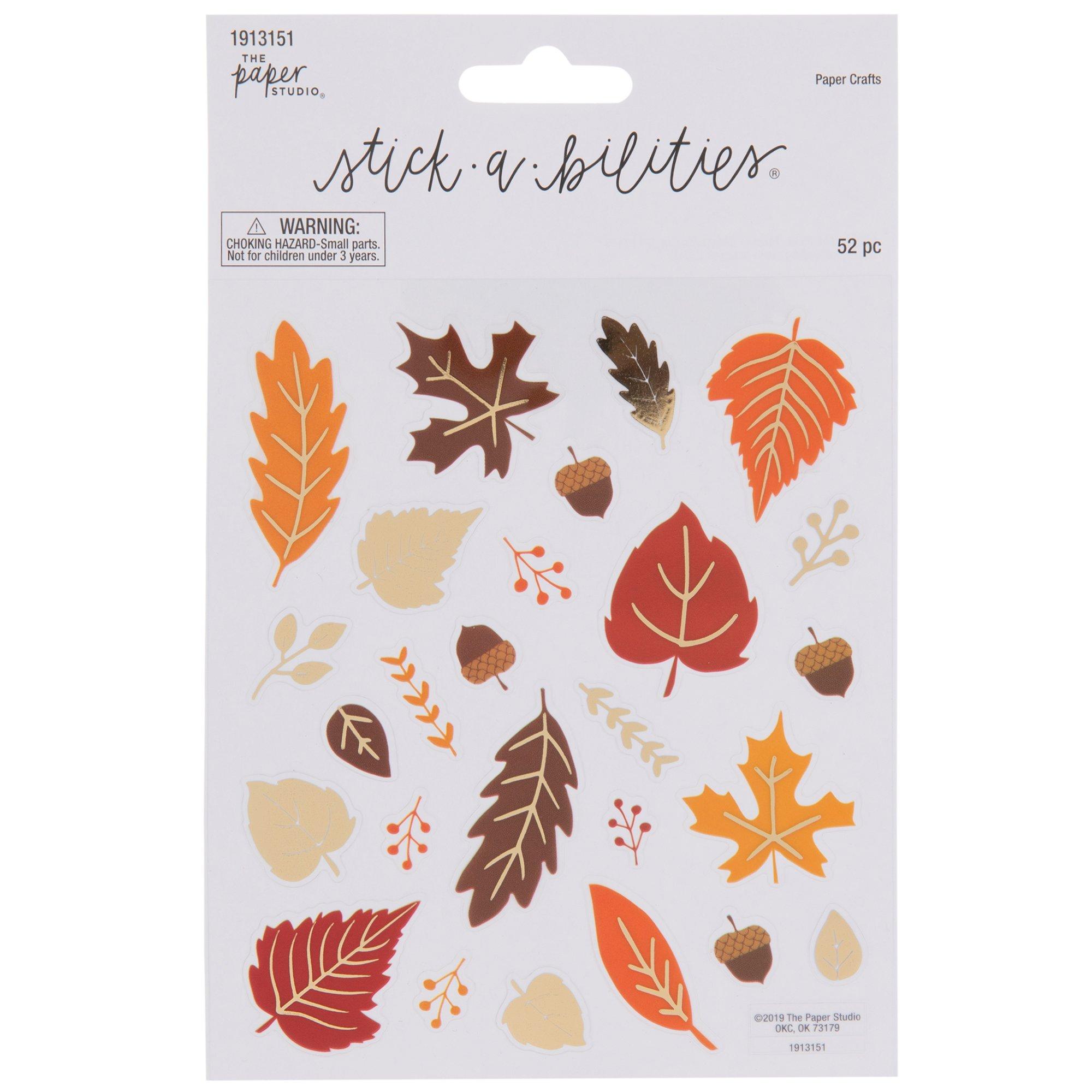 Fall Leaves Foil Stickers | Hobby Lobby | 1913151