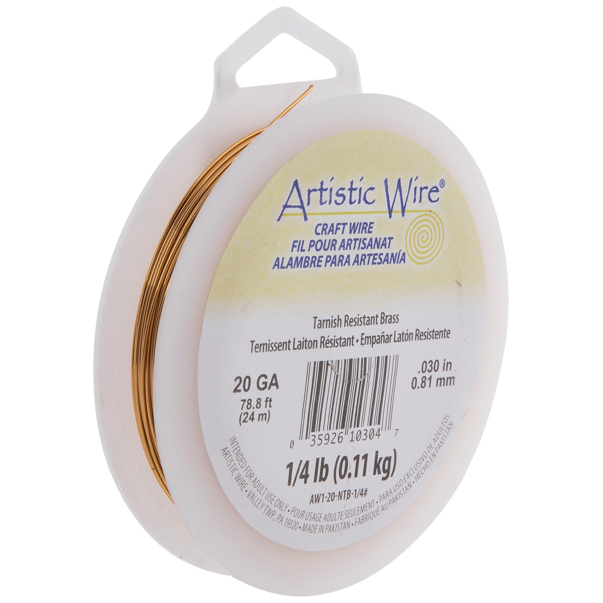 Artistic Wire 22 Gauge 8yd Non Tarnish Brass