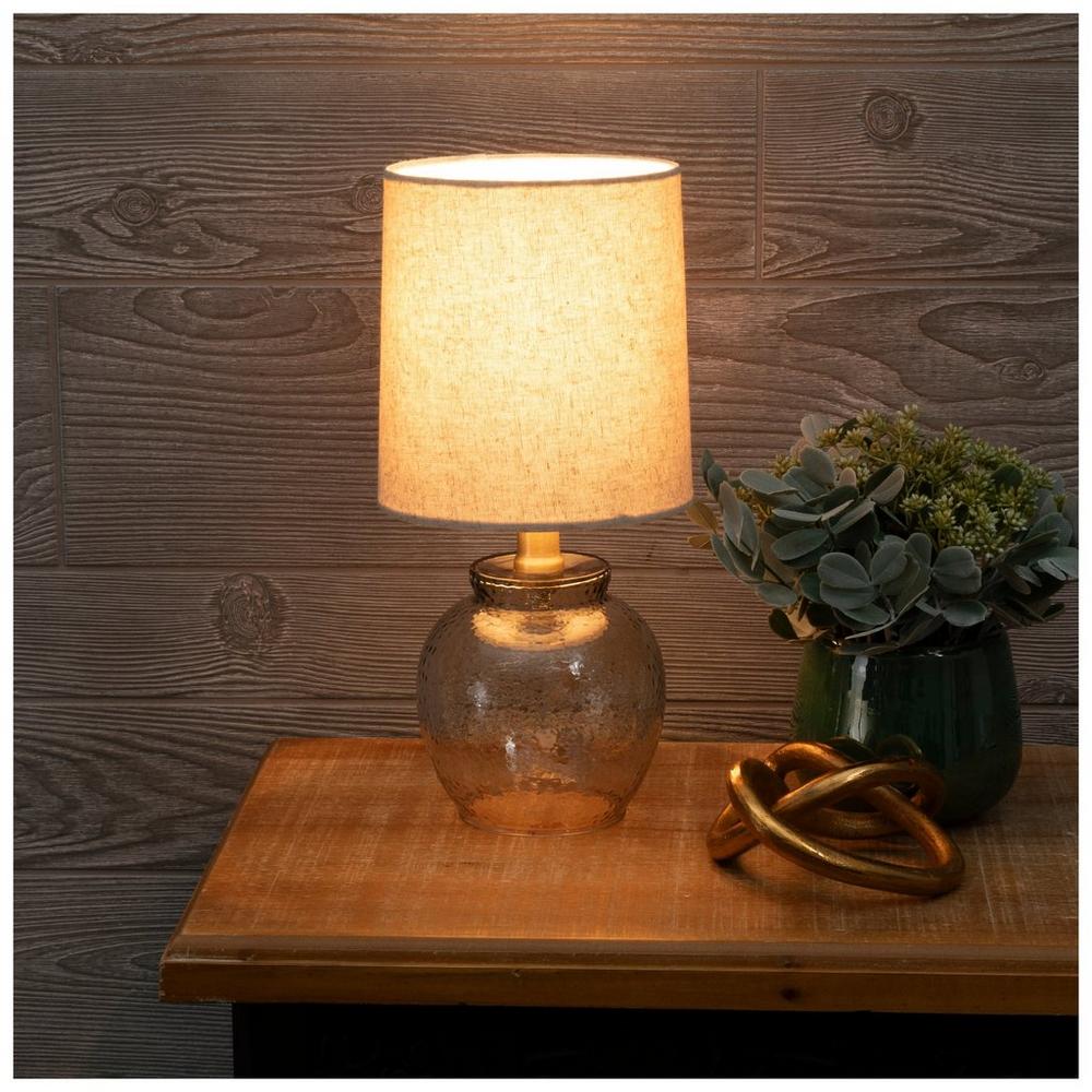 Hammered Glass Lamp