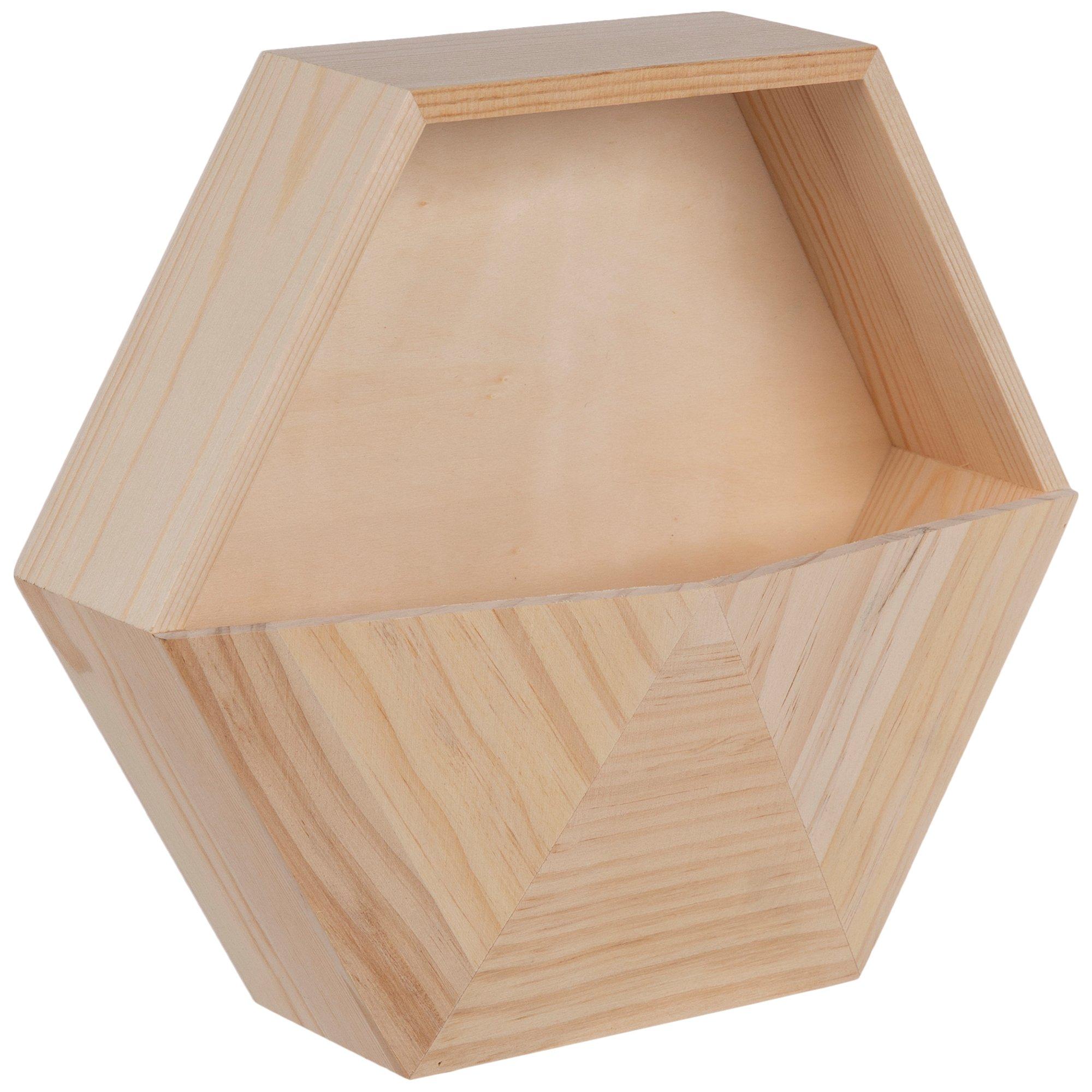 Hexagon Wood Container Hobby Lobby 1915685
