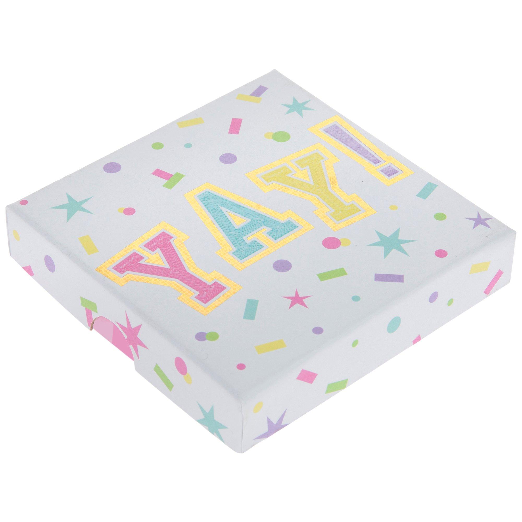 Yay Varsity Patch Confetti Gift Card Box Hobby Lobby 1916857