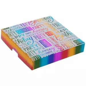 Rainbow Foil Birthday Gift Card Box