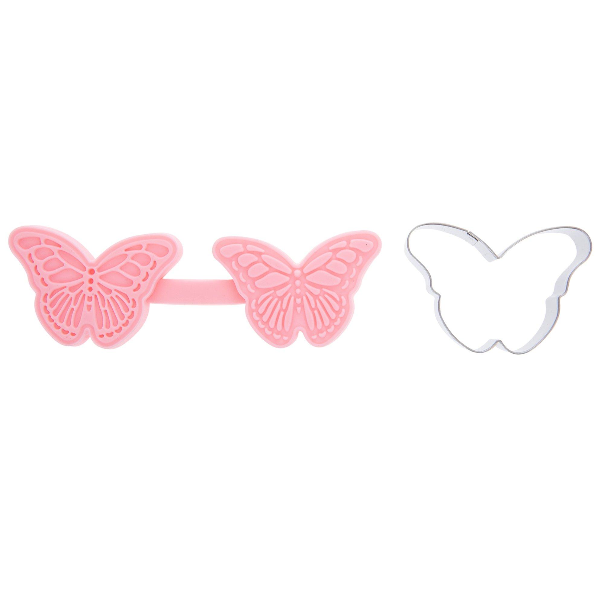 FLEXARTE Butterfly Butterflies Lace Mat Silicone Mold for Cake Cupcake Decorating Sugar Mold Candy Mould DIY, Size: One Size