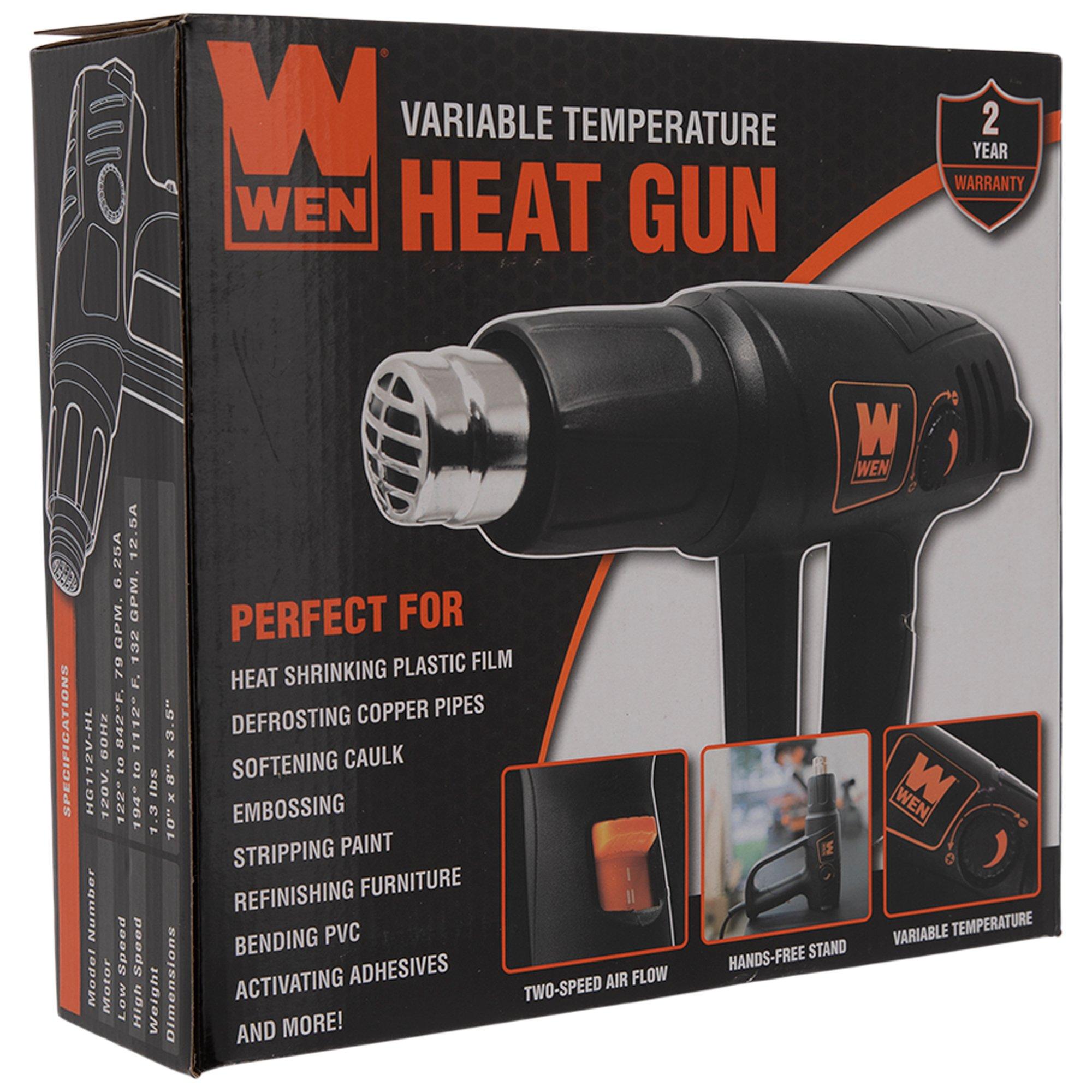 Mini Heat Gun, Electric Hot Air Gun Heating Tools for DIY, Embossing,  Crafts, Shrink Wrap, Drying Paint 110V, White