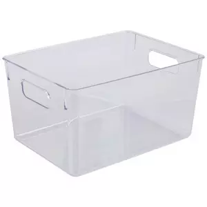 BTSKY Clear Acrylic Storage Box With Lids Wall Mounted Paper Clip