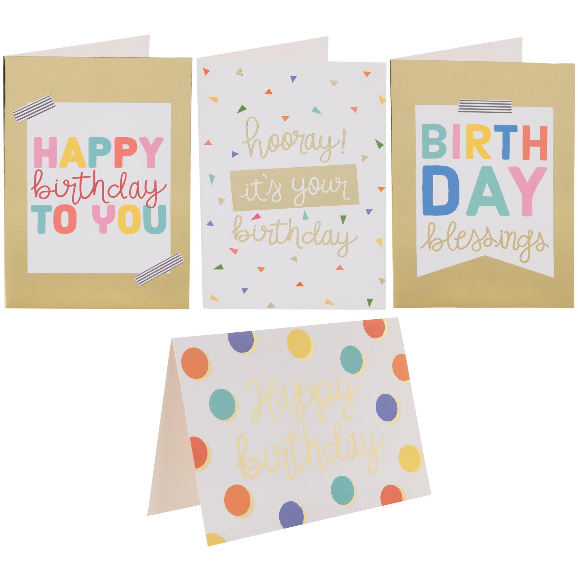 Gold Foil Happy Birthday Cards | Hobby Lobby | 1922160