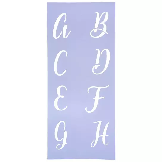 Large Stencil Letters Alphabet W  Letter stencils, Large stencils, Large  alphabet stencils