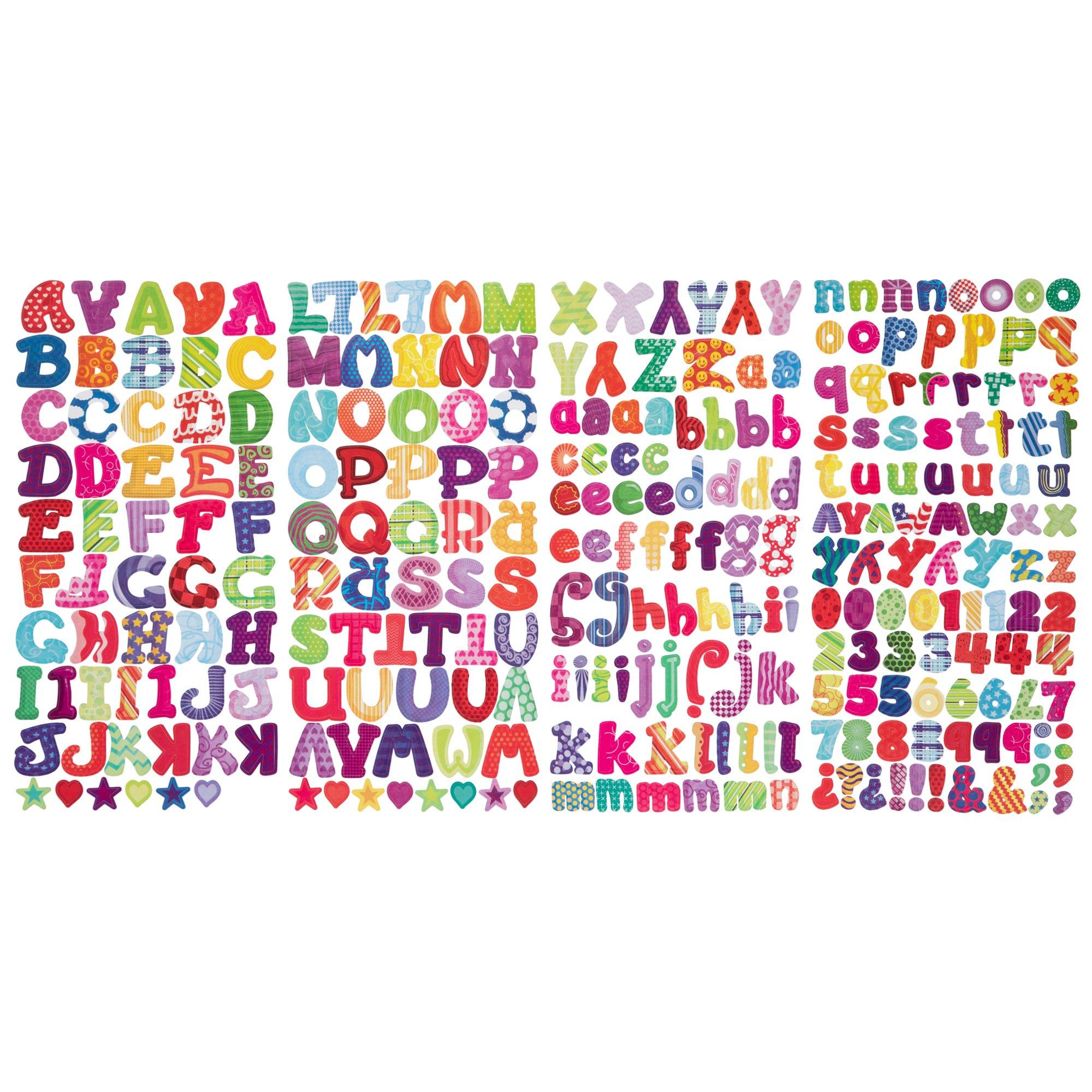 Bella Boutique, Office, Bella Large Alphabet Scrapbook Stickers  Dimensional Embellishments Letters