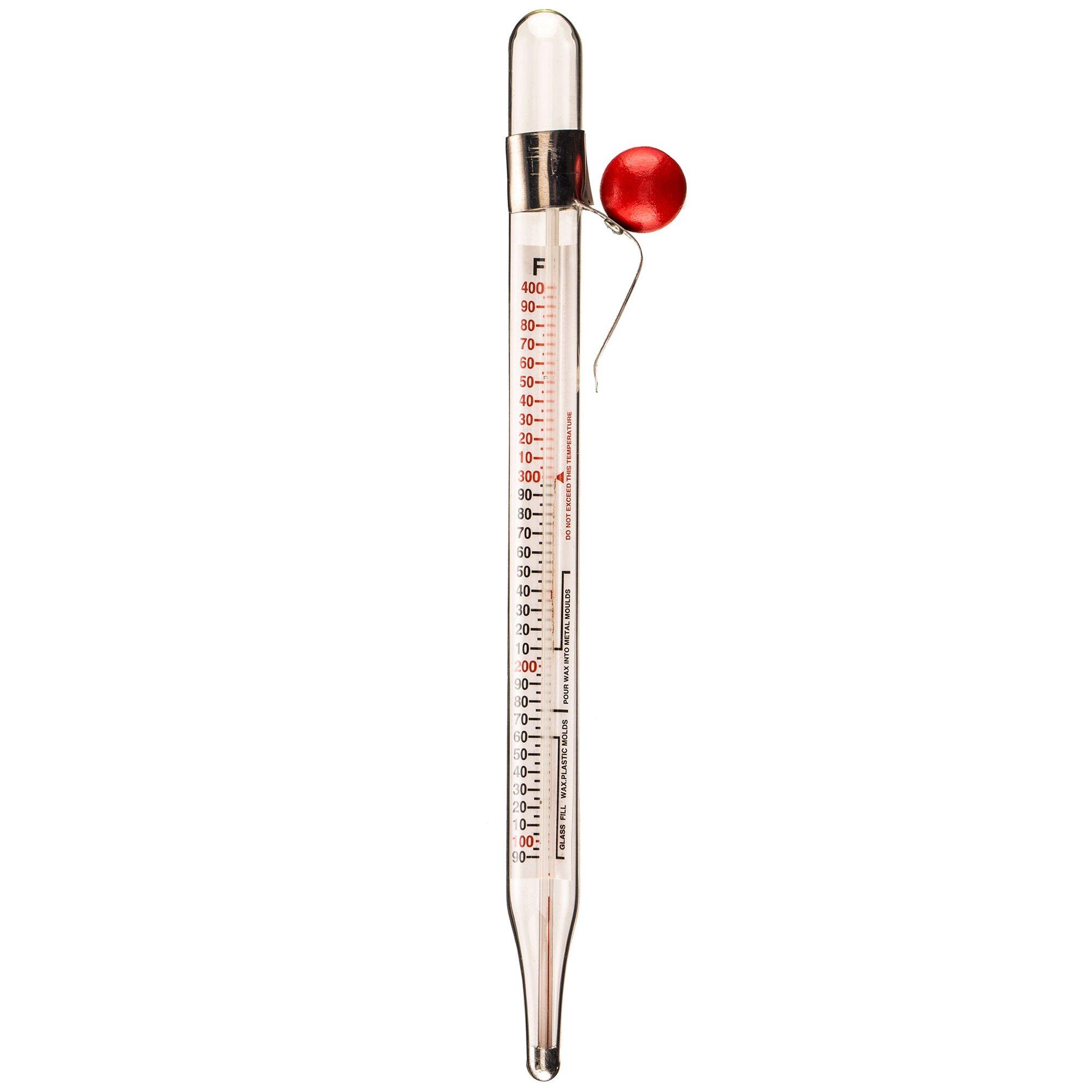  Candle Thermometer for Candle Making - DIY Wax Candle Making  Supplies - Ideal Candle Making Thermometer with Clip and 300mm Stainless  Steel Probe : Arts, Crafts & Sewing