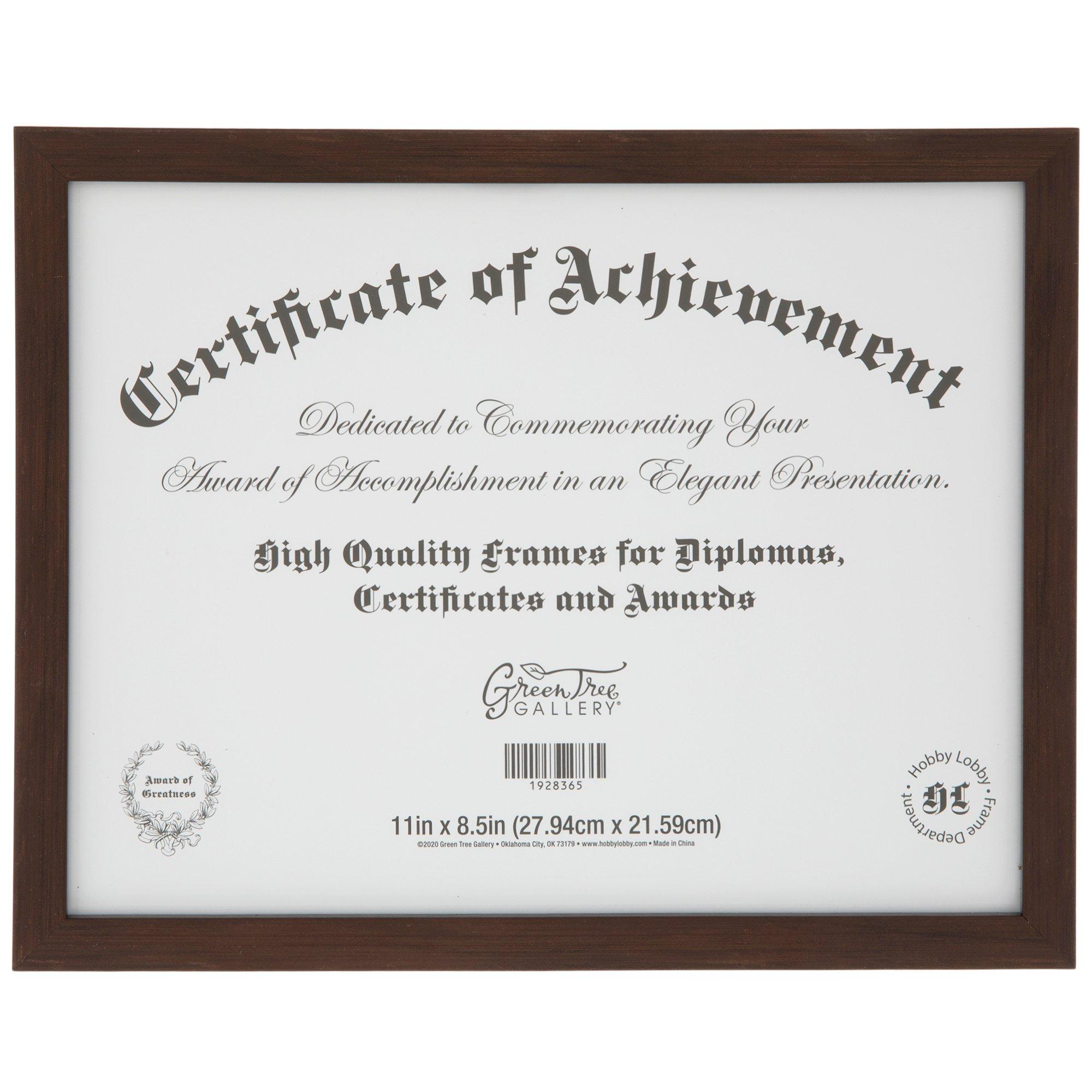 Wood Document Frame Hobby Lobby 1928365