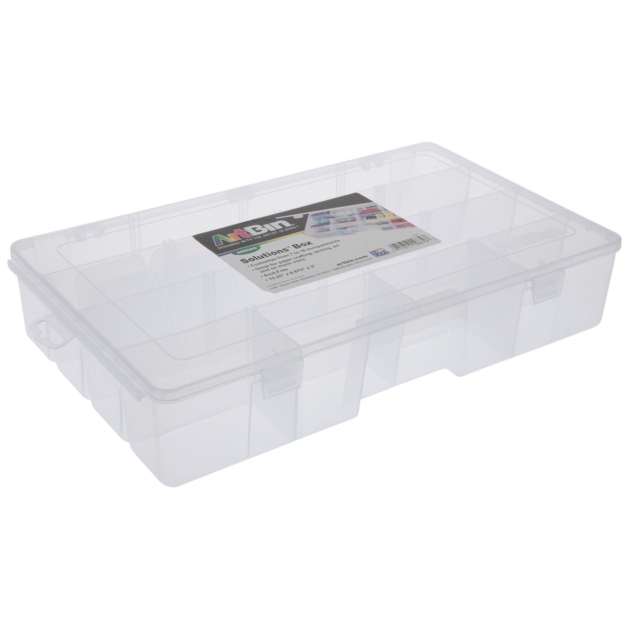 Large Plastic Hobby Art Craft Supply Organizer Storage Box with Snap-T –  Loomini