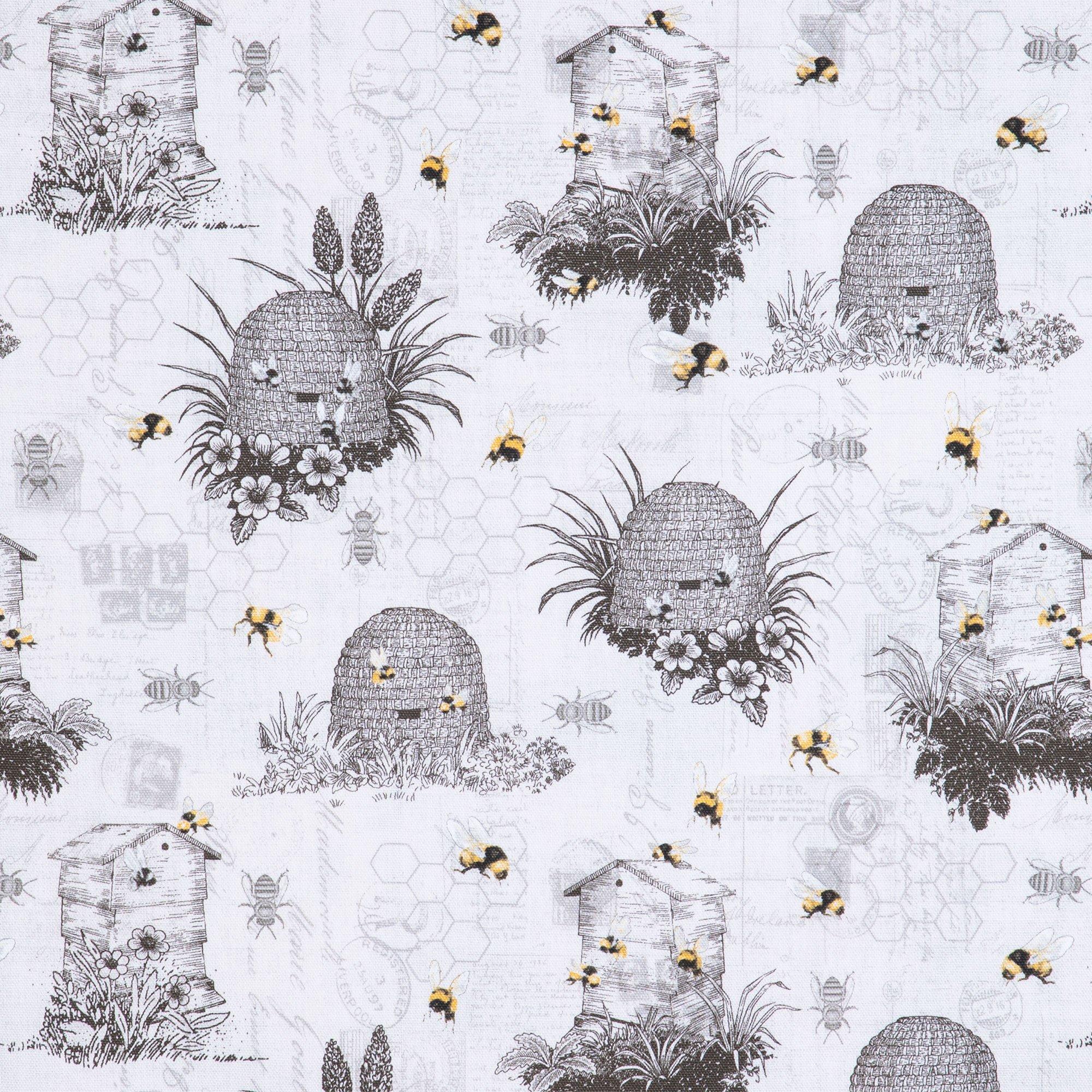 Vintage Beehive Duck Cloth Fabric Hobby Lobby 1931708