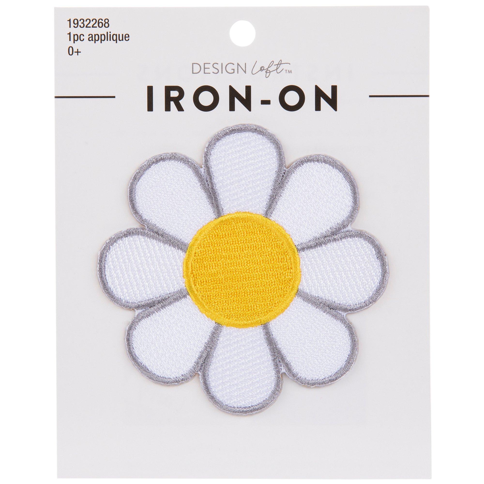 Daisy Flower Iron-On Patch, Hobby Lobby