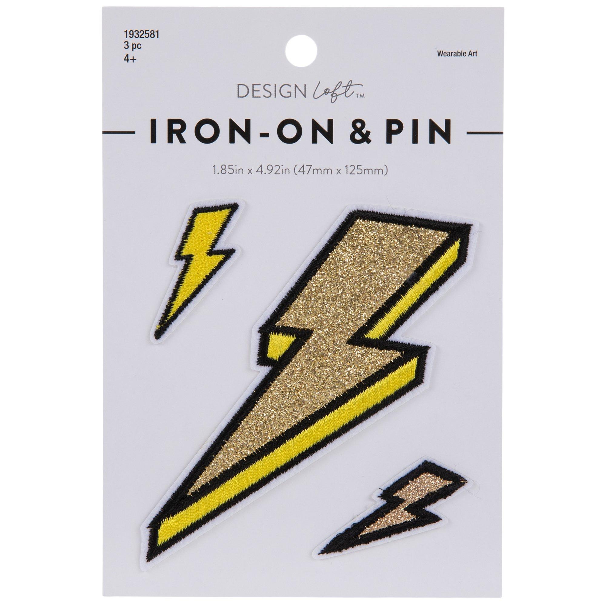 Lightning Bolt IronOn Patches Hobby Lobby 1932581