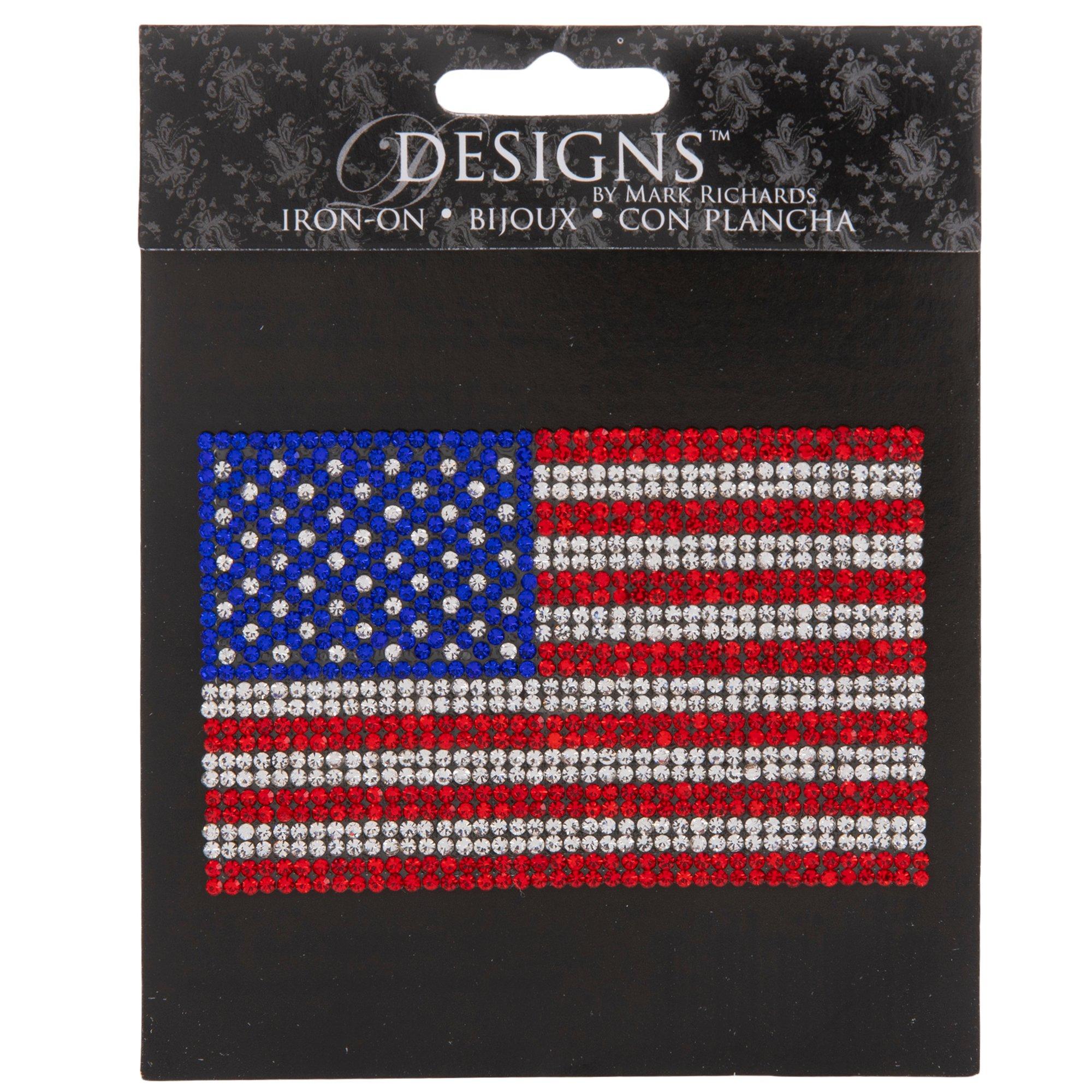 American Flag Rhinestone Iron-On Applique | Hobby Lobby | 1932680