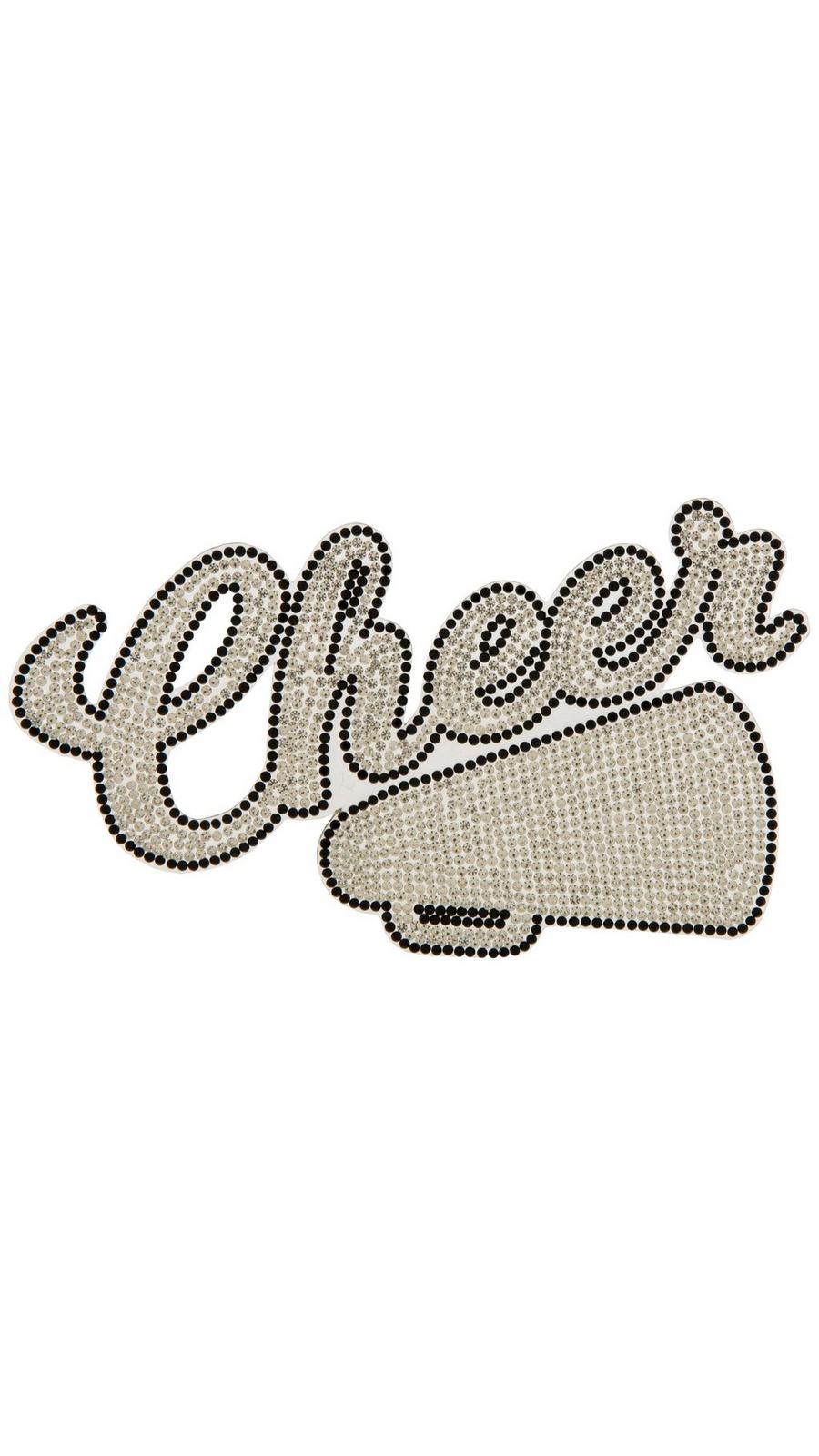 BIRTH バース GLAMOUR CHEER アイアン5〜9 P.A.S Rhinestone Cheer Horn Iron-On Applique | Hobby Lobby | 1932730