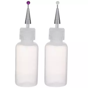 Uxcell Needle Tip Bottle Precision Plastic Applicator Bottles with 6 Colors  Cap for DIY, Cleaning, Repair 12pcs 