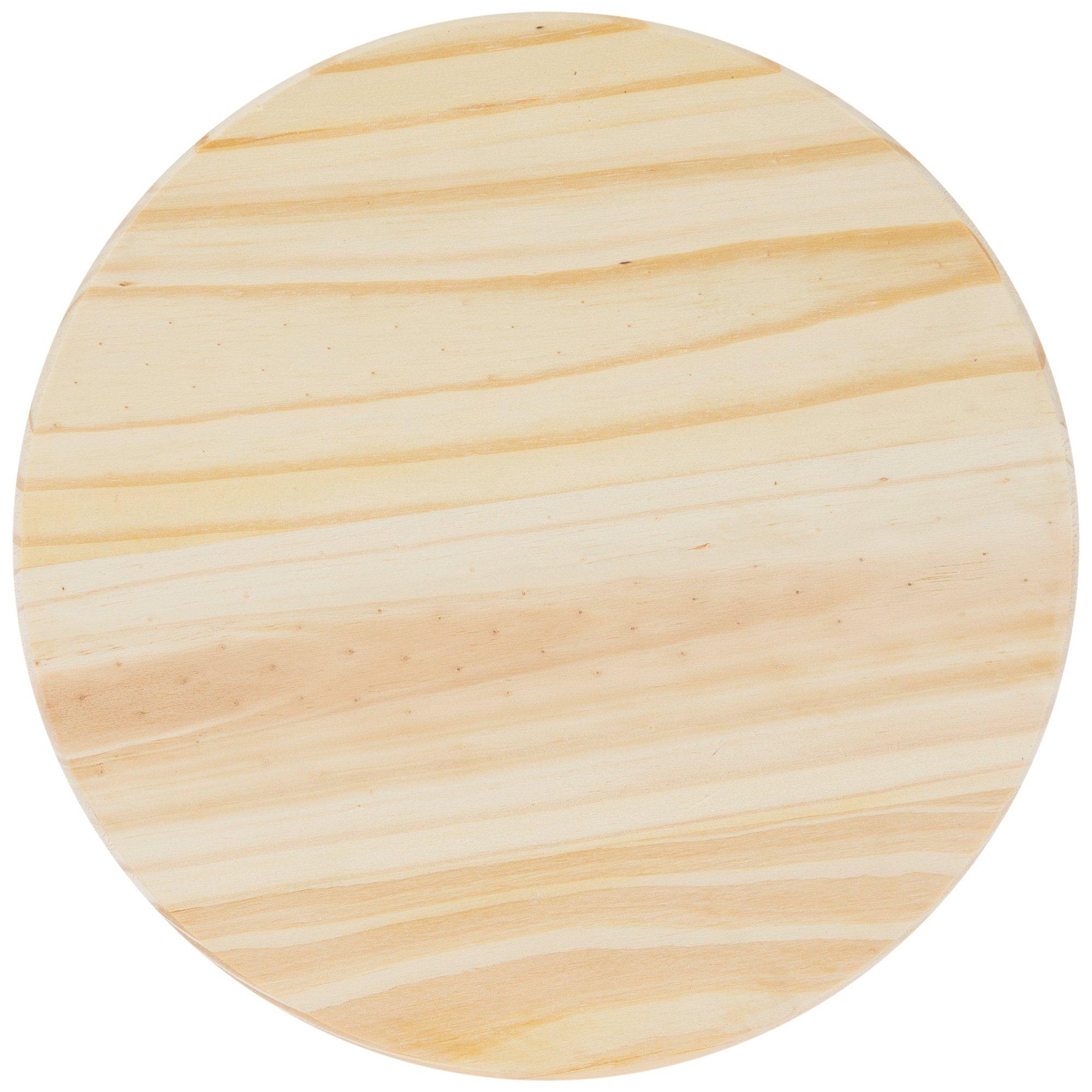 Round Wood Discs for Crafts,5 Pack 14 Inch Wood Circles Unfinished Wood  Wood Plaque for