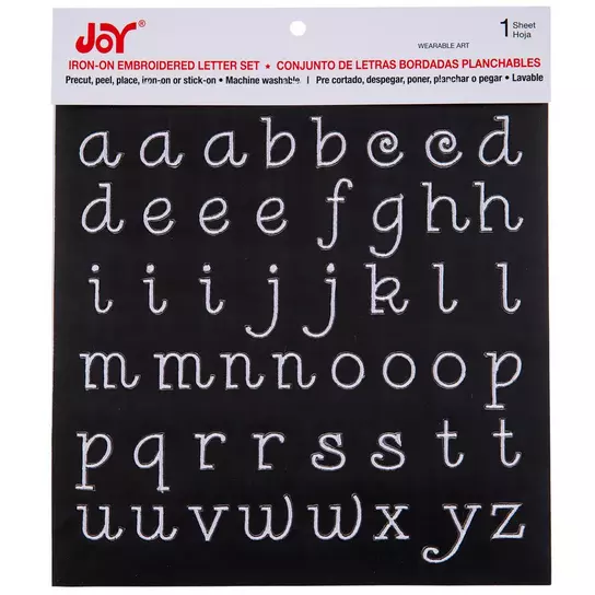 62-Piece Set Alphabet Letter Number Patches DIY Embroidered Iron On Patch,  PACK - Kroger