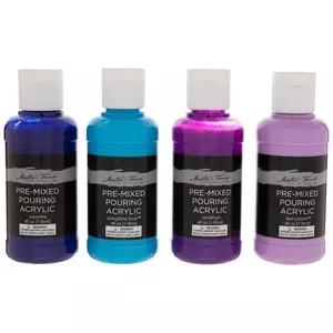 Norberg & Linden Acrylic Pouring Paint Kit - Pour Paint Kit - with 12 Bottles of Acrylic Pouring Oil Paint, 1 Painting Canvas, PVC Tablecloth