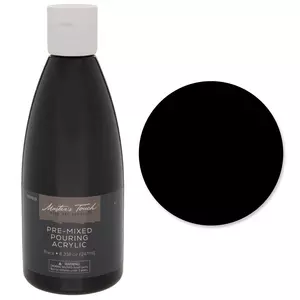 Masters Touch Acrylic Paint PERMANENT BLACK & 1 Acrylic Loft Black & 1  White NEW