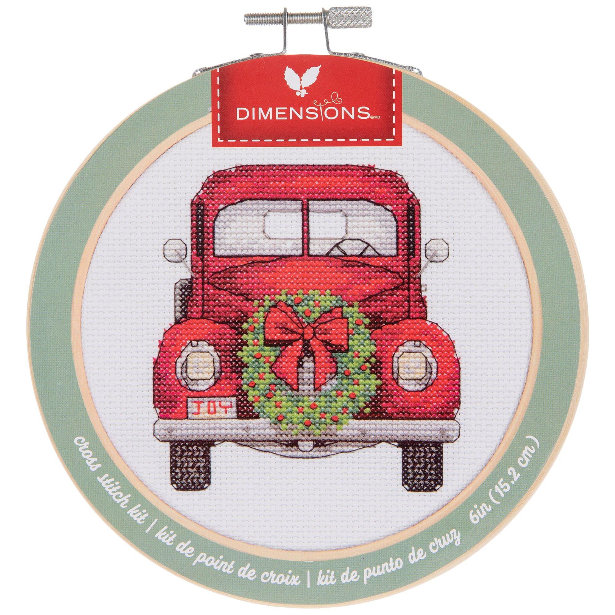 Wonderland ~ Red Christmas Ball Cross Stitch Ornament Kit FLW-021