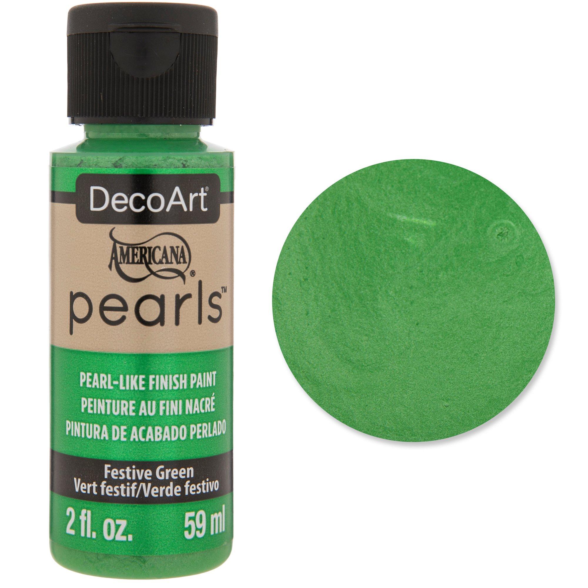 Pentart 50ml Pearl Green Acrylic Paint - TH Decor