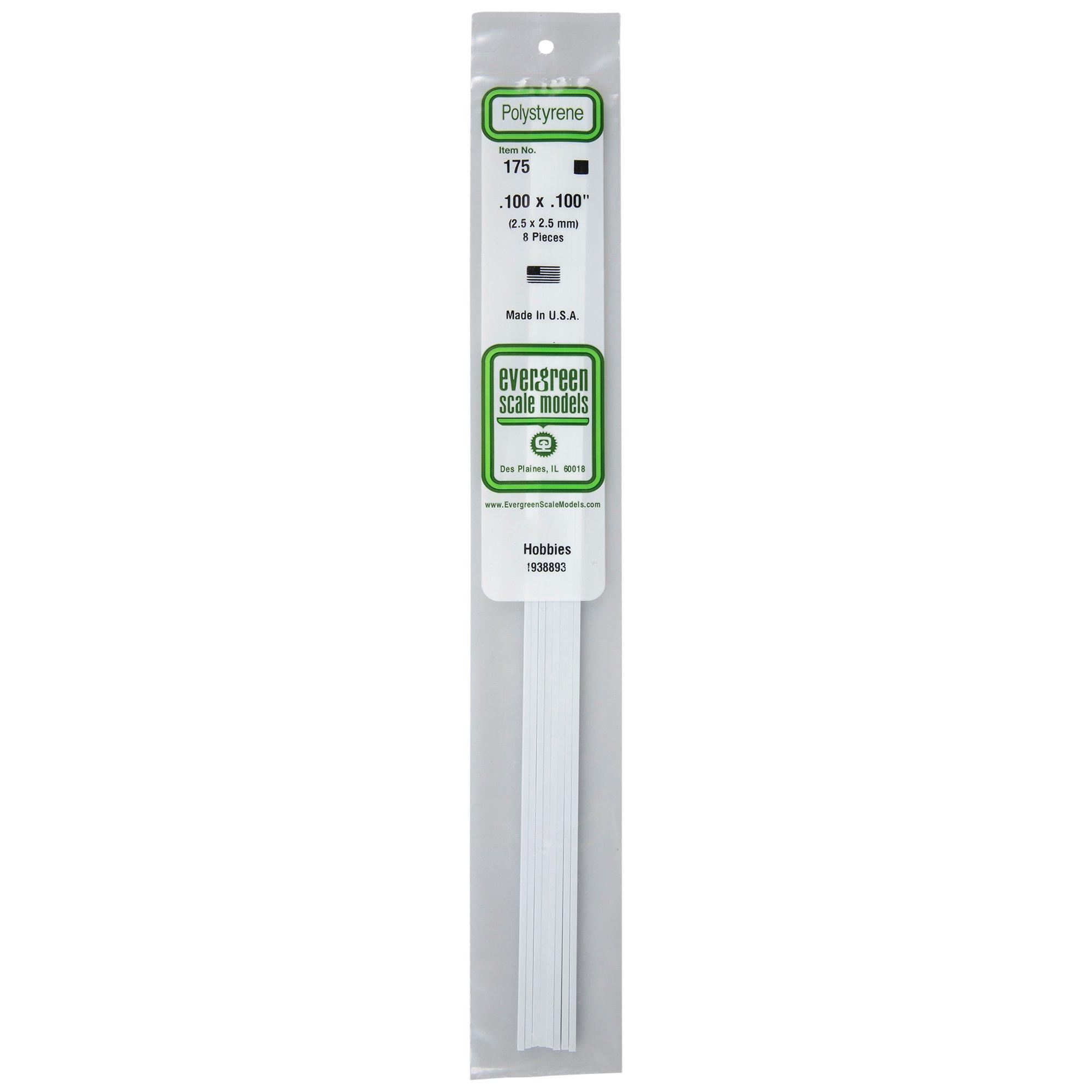 Polystyrene Square Rods 2.5mm Hobby Lobby 1938893