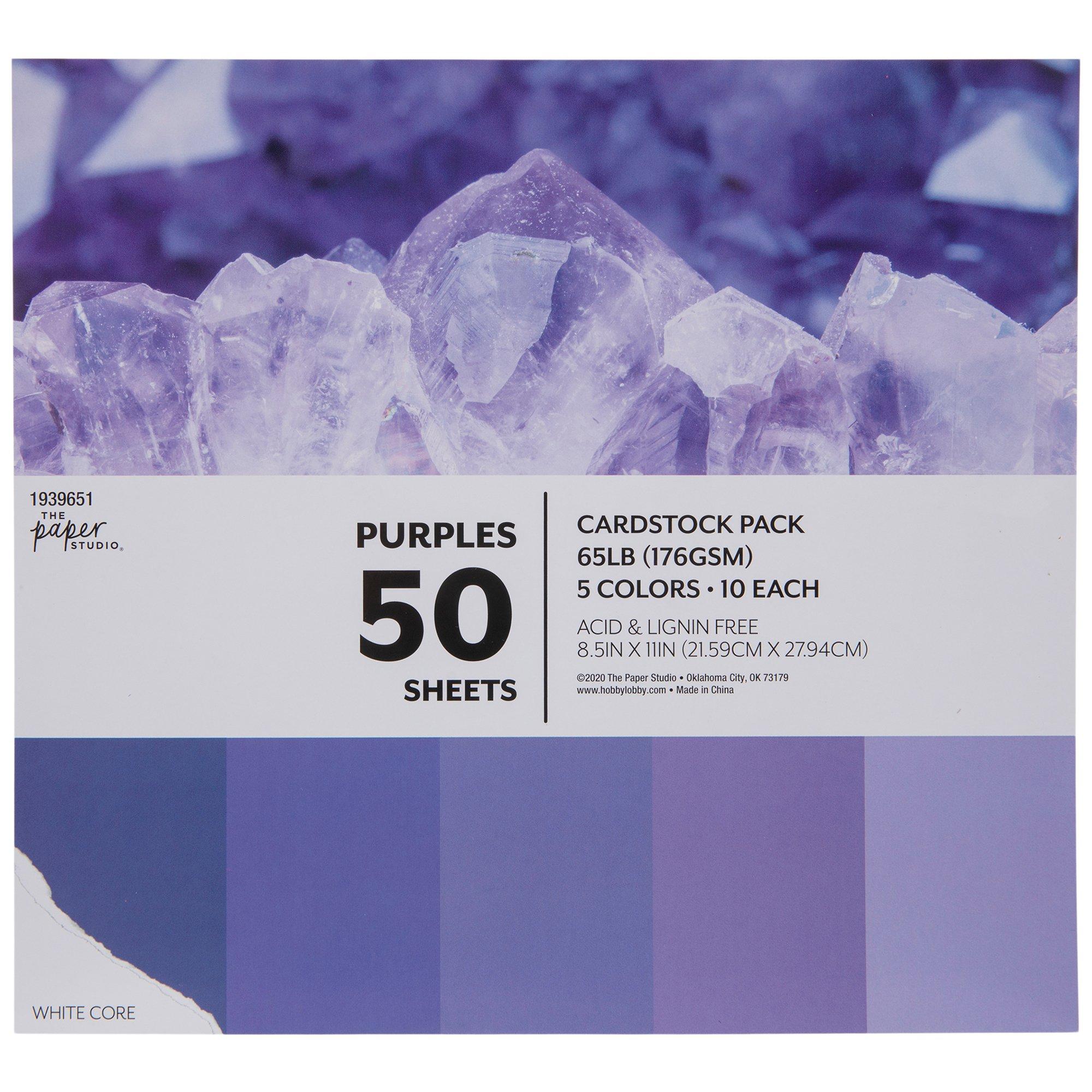Purples Cardstock Paper Pack, Hobby Lobby
