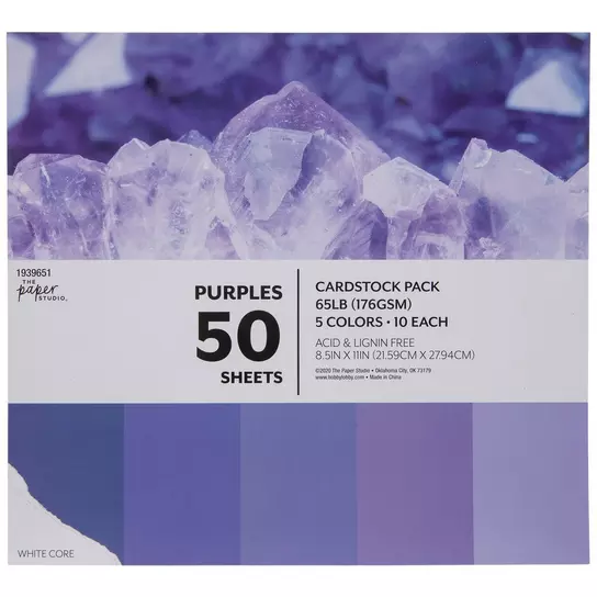 Orchid Purple Cardstock - 12 x 24 inch - 65Lb Cover - 25 Sheets - Clear  Path Paper