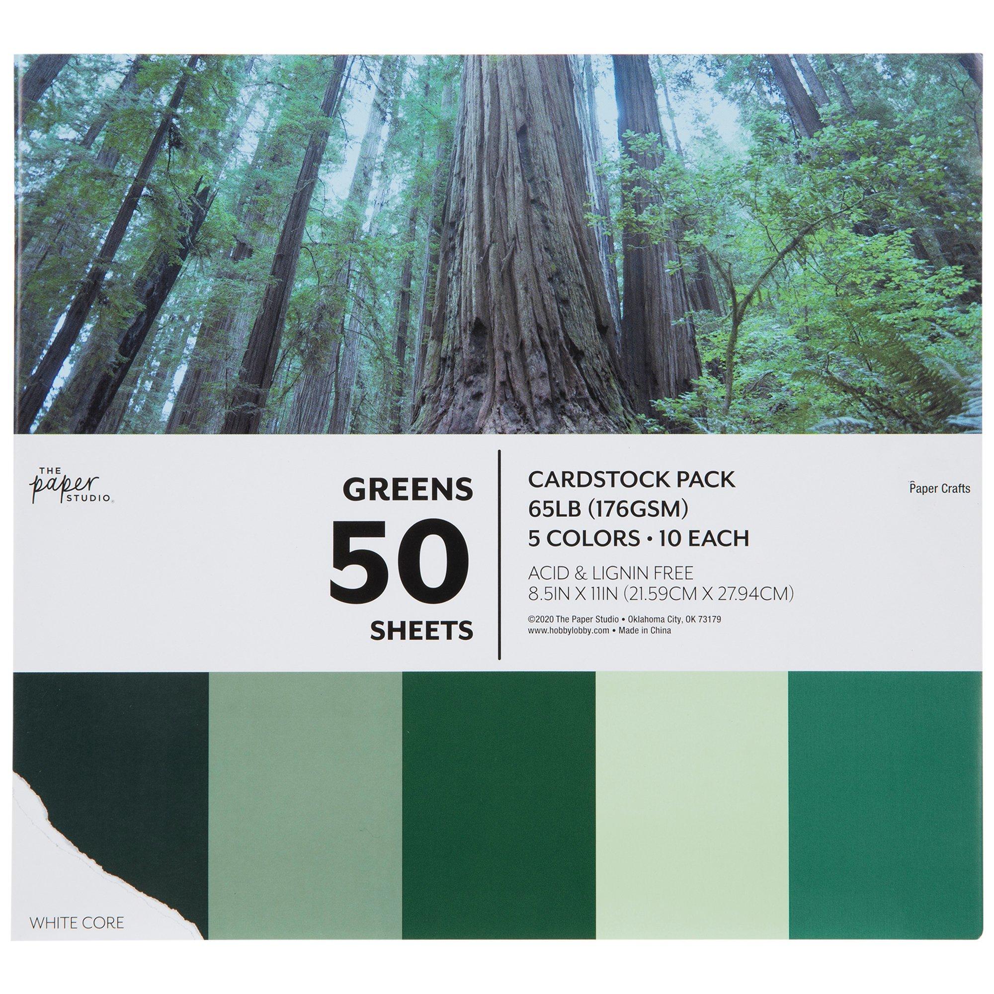 Greens Cardstock Paper Pack Hobby Lobby 1939669