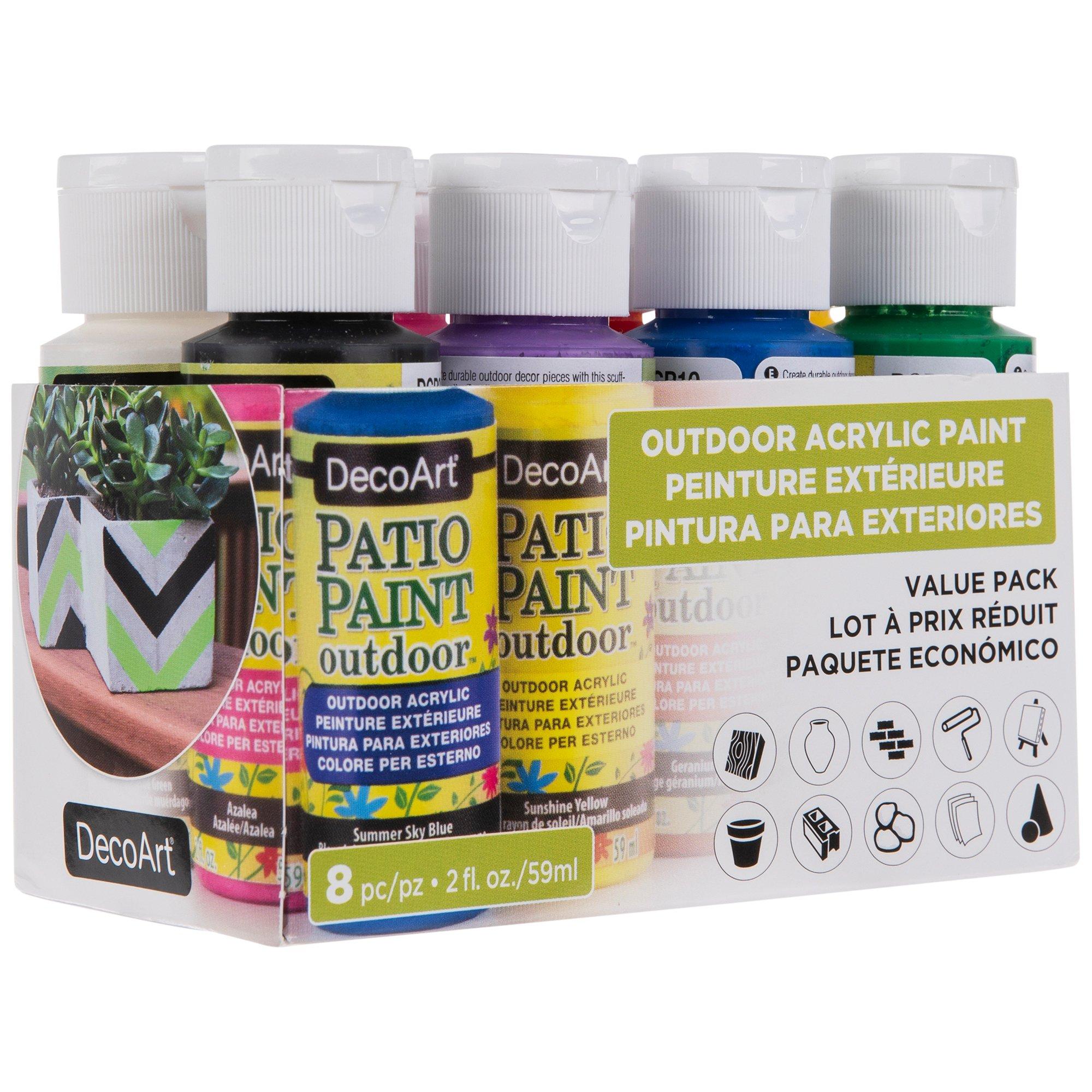 DecoArt Patio Paint Outdoor Acrylics Metallics - DecoArt Acrylic