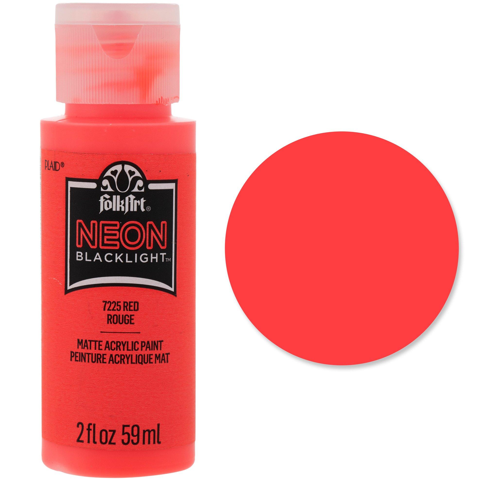 FolkArt Neon Blacklight Acrylic Paint Hobby Lobby 1940766