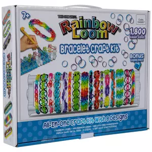 Rainbow Loom 1200 Neon Edition Rubber Bands Rainbow Loom/Metal Hook/50  C-Clips