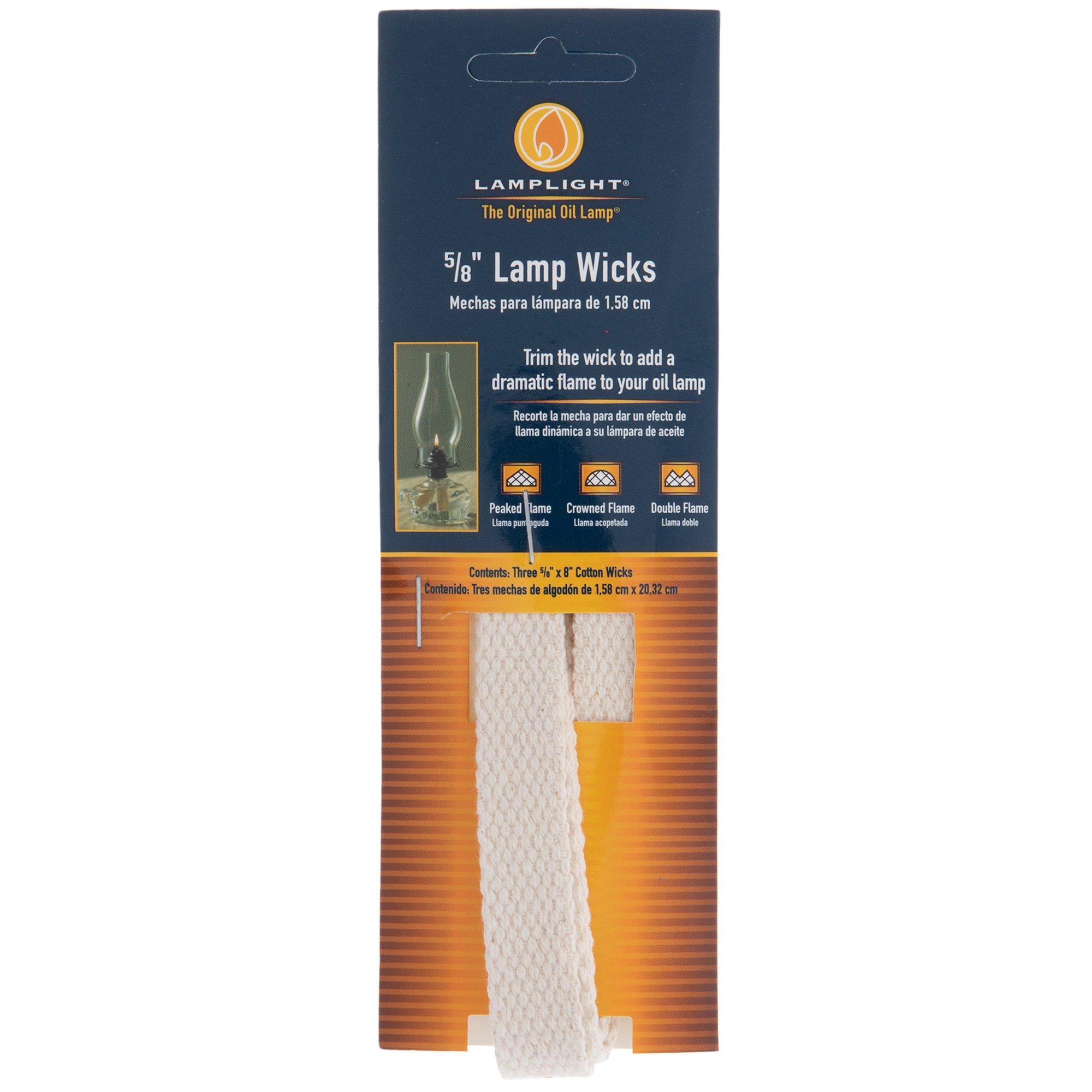 1/2in Wide Flat Replacement Cotton Wick for Oil Lamps and Lanterns